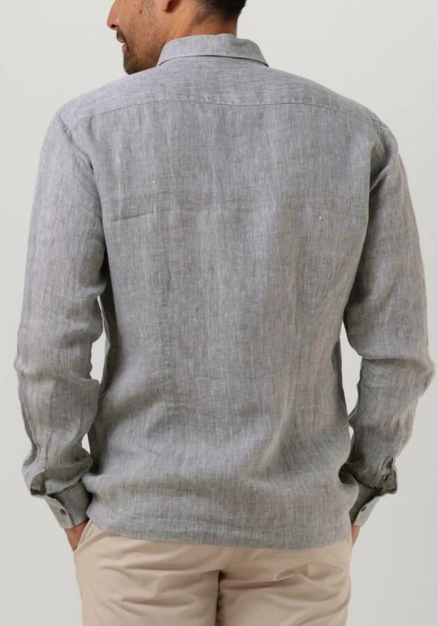 GENTI Heren Overhemden Linnen S7054-1120 Groen - Foto 5