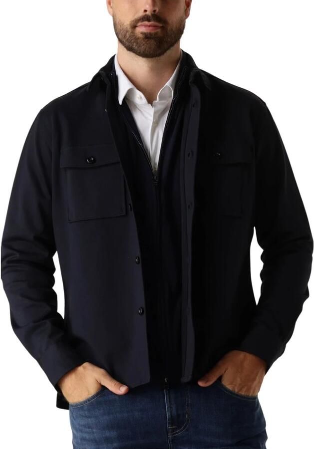 Genti Midtown Overshirts in Donkerblauw Blue Heren - Foto 3