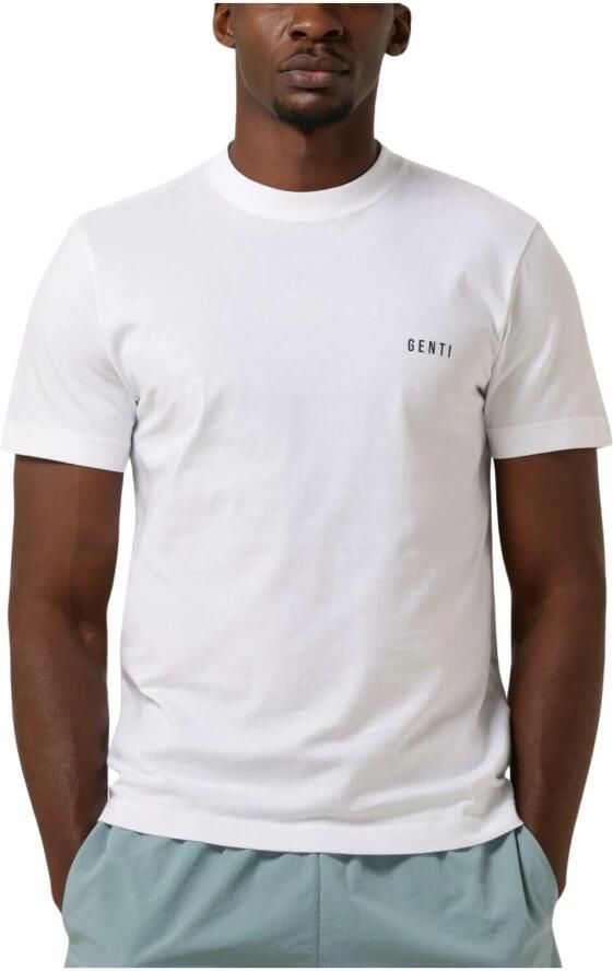 GENTI Heren Polo's & T-shirts J9038-1223 Wit - Foto 3