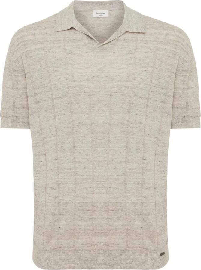 GENTILUOMO Heren Polo's & T-shirts Polo No Button Ss K2020-275 Beige