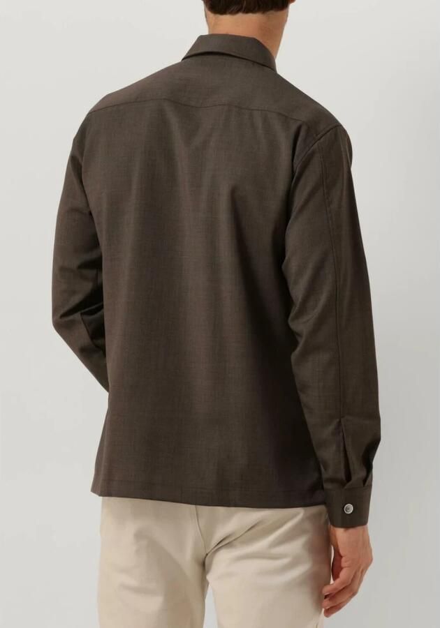 Gentiluomo Taupe Overshirt Klassieke Stijl Brown Heren - Foto 2
