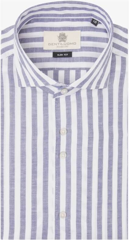 Gentiluomo Overhemd Blauw Heren