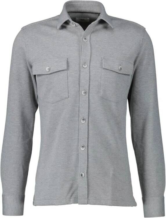 Gentiluomo Lichtgrijze Overhemd met Regular Fit Gray Heren