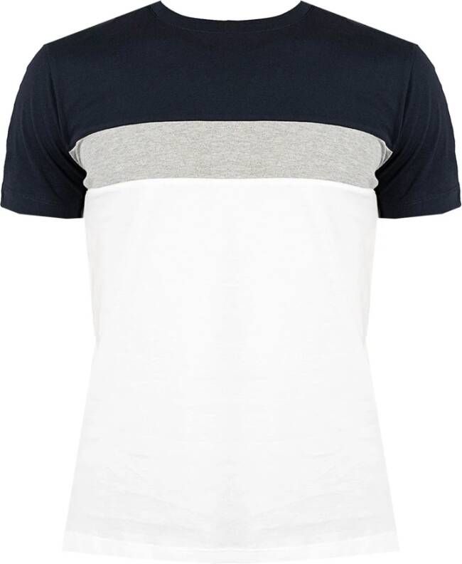 Geox Eenvoudig Ronde Hals T-shirt Wit Heren