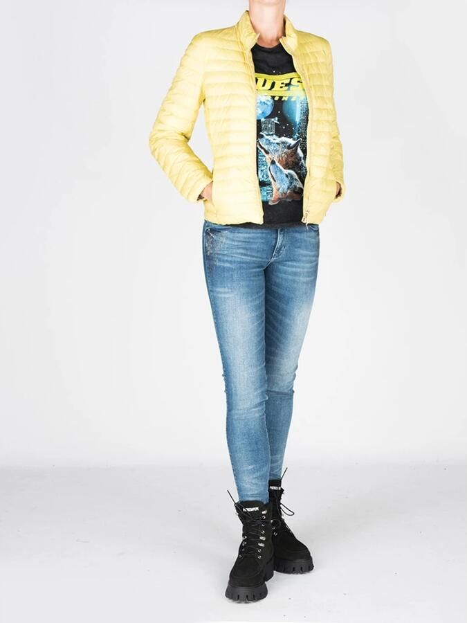 Geox Aansluitende Jas met Hoogwaardige Ademende en Waterdichte Stof Yellow Dames - Foto 3