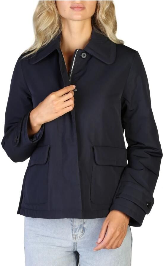 Geox Zwarte Bomberjack met Automatische Knopen en Ritssluiting voor Dames Blue Dames - Foto 4