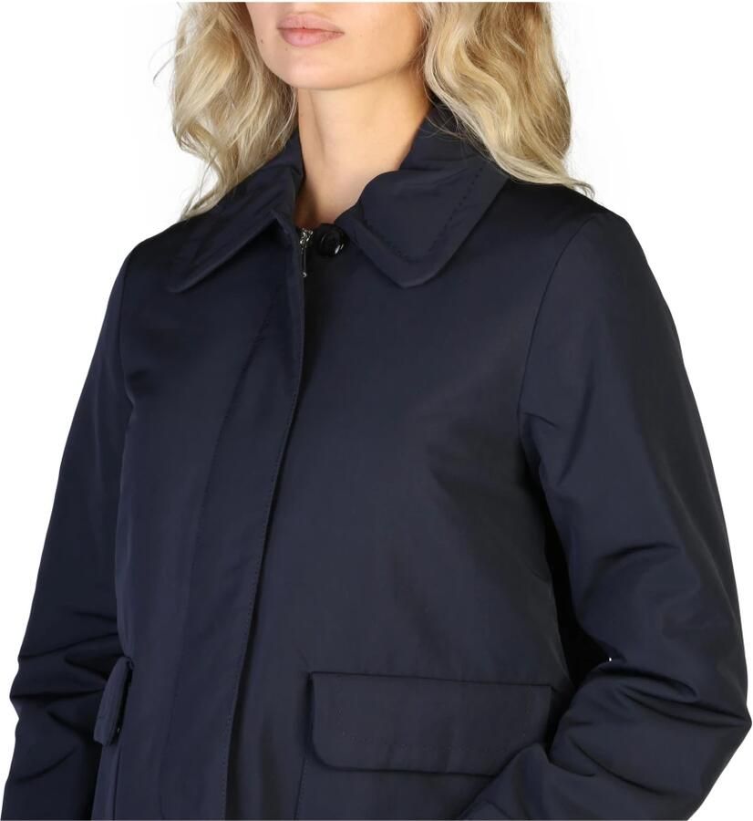 Geox Zwarte Bomberjack met Automatische Knopen en Ritssluiting voor Dames Blue Dames