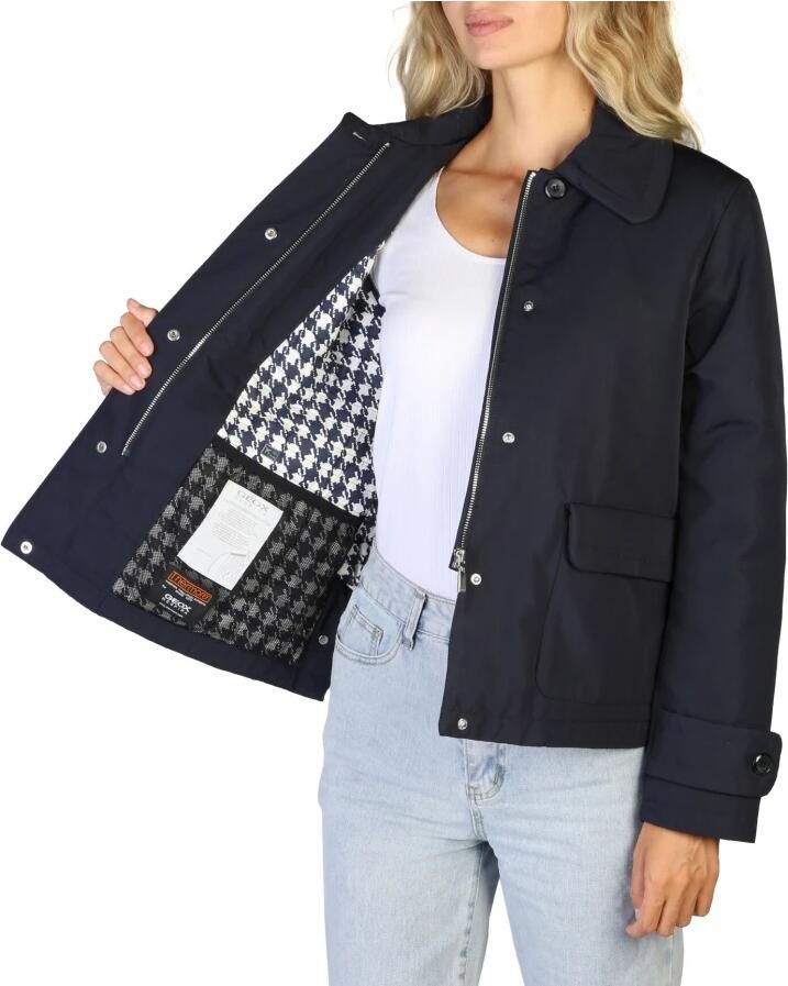 Geox Zwarte Bomberjack met Automatische Knopen en Ritssluiting voor Dames Blue Dames - Foto 2