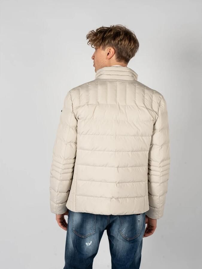 Geox Gewatteerde jas voor diverse gelegenheden Gray Heren - Foto 4