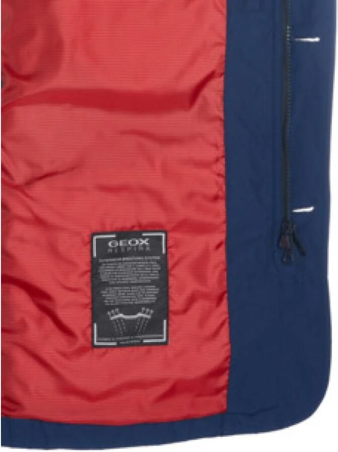 Geox Stijlvolle Jas Blue Heren