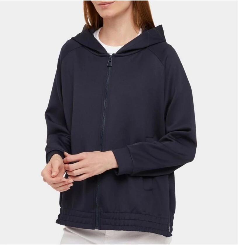 Geox Stijlvolle Zip-Through Sweater Blue Dames