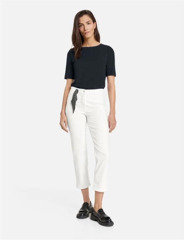 Gerry Weber Stijlvolle Denim Jeans White Dames