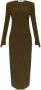 Gestuz AllenyGZ textured dress Groen Dames - Thumbnail 2