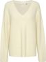 Gestuz Alphagz V-Pullover Noos Trui Ivory Beige Dames - Thumbnail 1