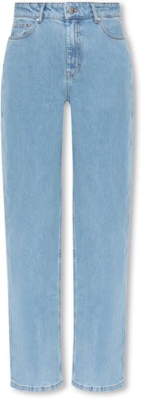 Gestuz Straight Jeans Blauw Dames