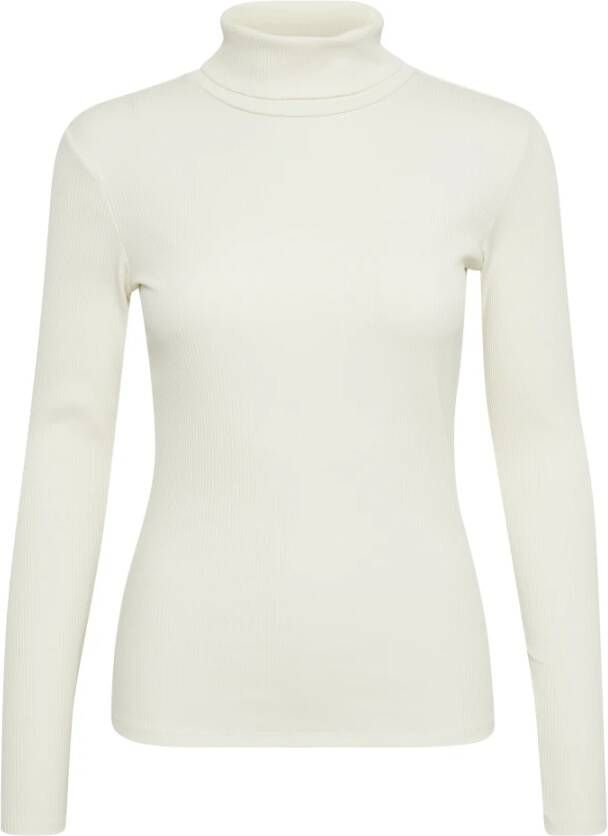 Gestuz Aansluitende Rollneck in Off White Dames