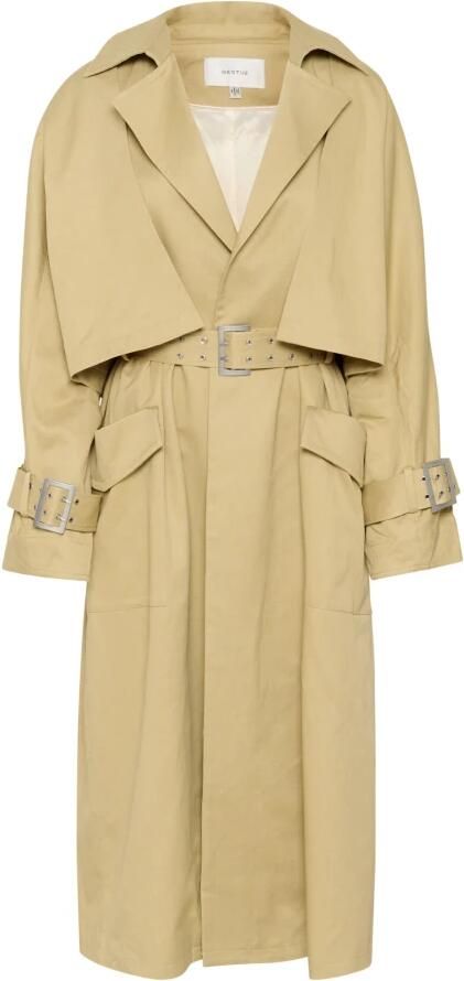 Gestuz 3-in-1 Trenchcoat Donker Geel Beige Dames