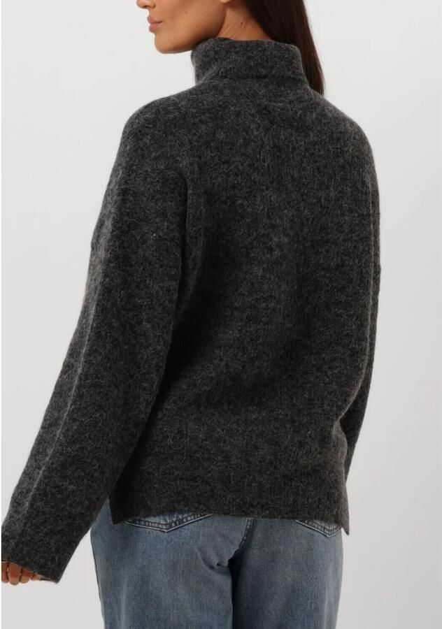 Gestuz Gezellige Rollneck Trui Charcoal Melange Gray Dames - Foto 6