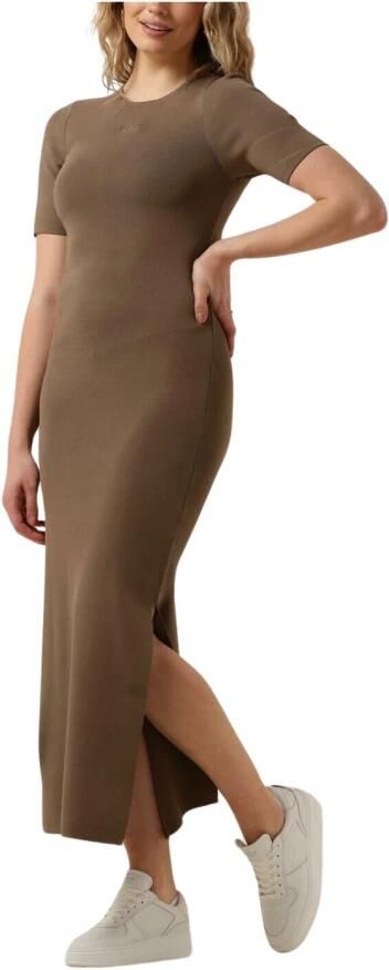 Gestuz Brielle Midi Jurk in Taupe Brown Dames - Foto 3