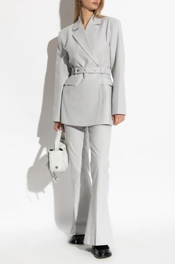 Gestuz Hoge Taille Elegante Grijze Broek Gray Dames - Foto 6