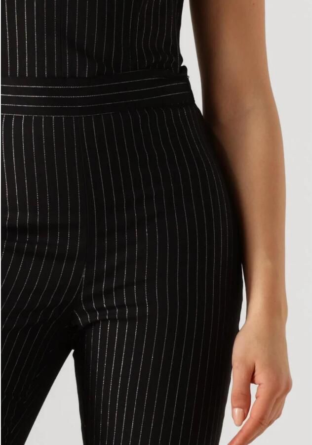 Gestuz Hoge taille flare broek met krijtstreep patroon Black Dames - Foto 5