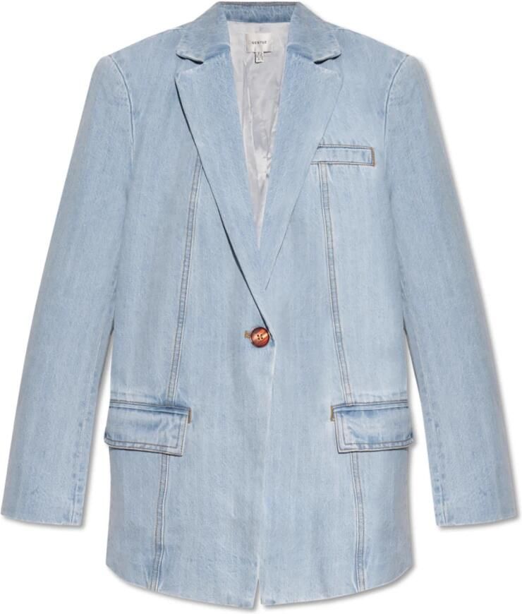 Gestuz Jeansblazer met strookzak op de borst model 'Vella' - Foto 5