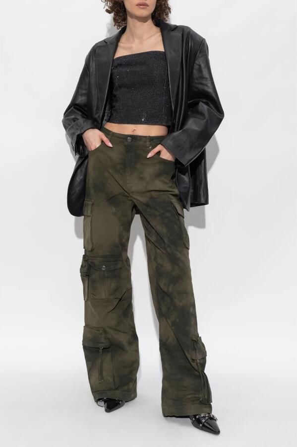 Gestuz Gerimpelde Corsagetop Donkergrijs Zwart Gray Dames - Foto 2