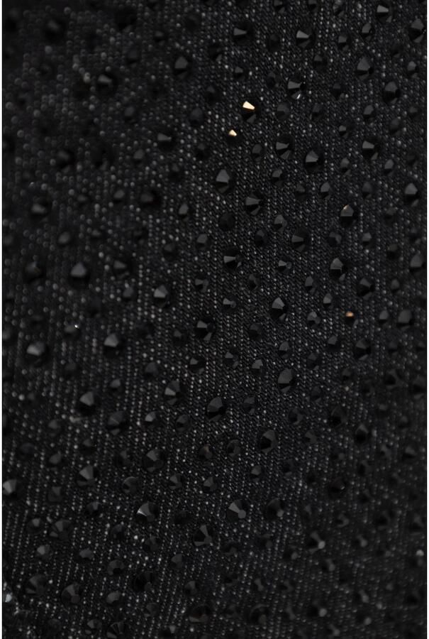 Gestuz Gerimpelde Corsagetop Donkergrijs Zwart Gray Dames