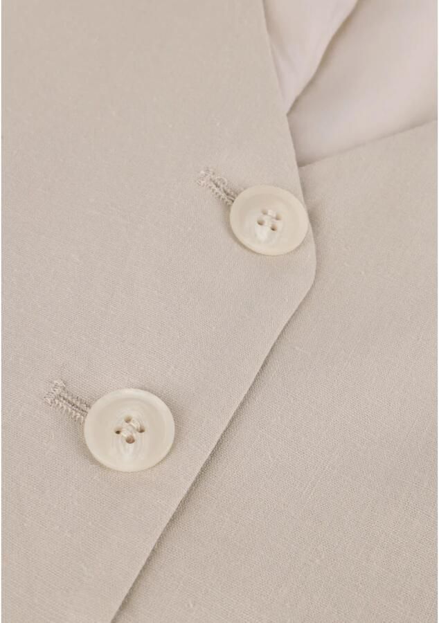 GESTUZ Dames Blazers Lizagz Linen Waistcoat Beige - Foto 5