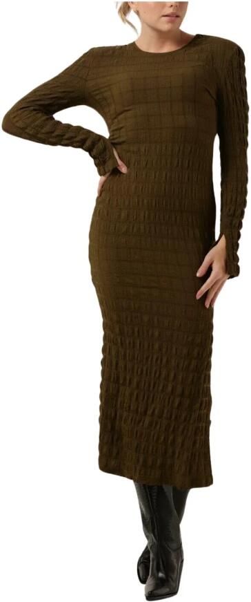 Gestuz AllenyGZ textured dress Groen Dames - Foto 6