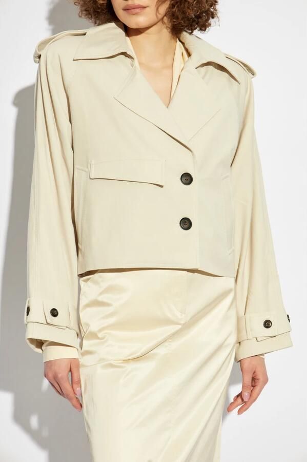 Gestuz Korte Beige Jas voor Vrouwen Beige Dames - Foto 8