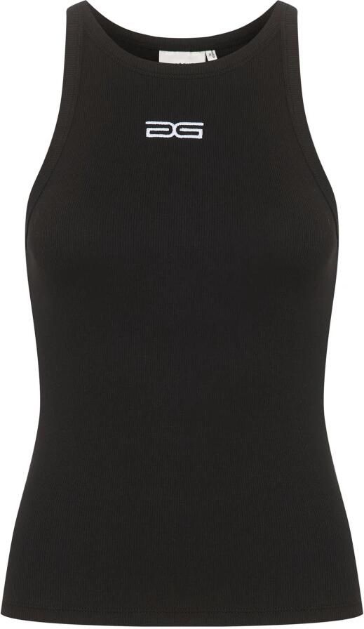 GESTUZ Dames Tops & T-shirts Drewgz Sl Logo Tank Zwart - Foto 5