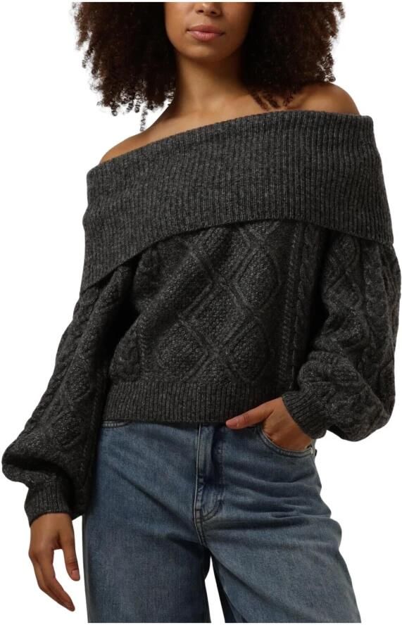 GESTUZ Dames Truien & Vesten Adiegz Off Shoulder Grijs - Foto 7