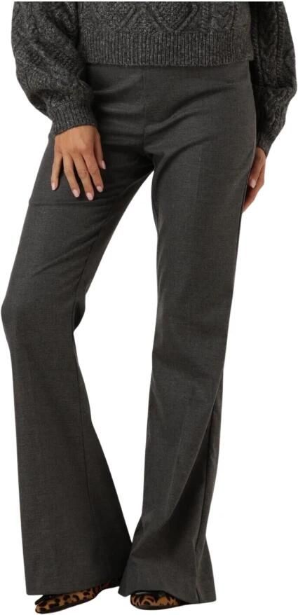 Gestuz Hoge Taille Flared Broek Donkergrijs Melange Gray Dames - Foto 5