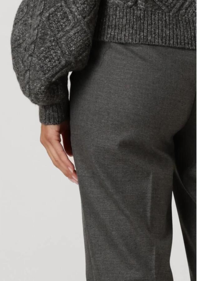 Gestuz Hoge Taille Flared Broek Donkergrijs Melange Gray Dames - Foto 4