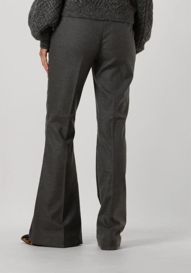 Gestuz Hoge Taille Flared Broek Donkergrijs Melange Gray Dames - Foto 3