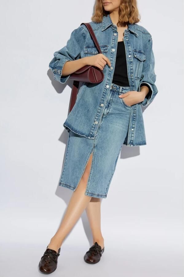 Gestuz Knielange jeansrok in 5-pocketmodel model 'layza' - Foto 2