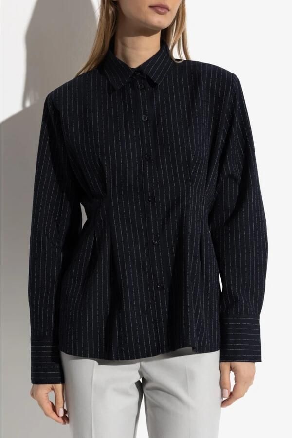 Gestuz Slim fit overhemdblouse met overhemdkraag model 'Dacia' - Foto 2