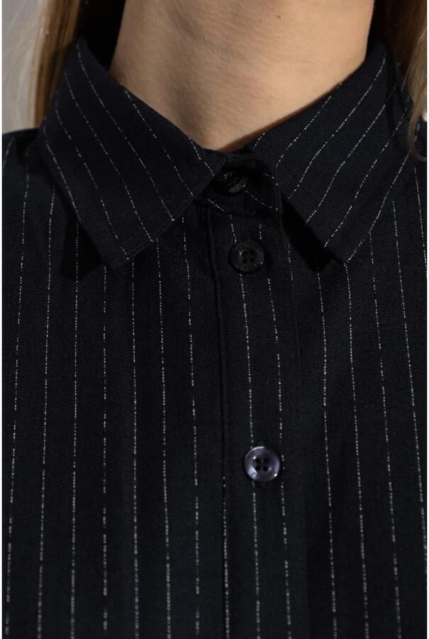 Gestuz Slim fit overhemdblouse met overhemdkraag model 'Dacia'