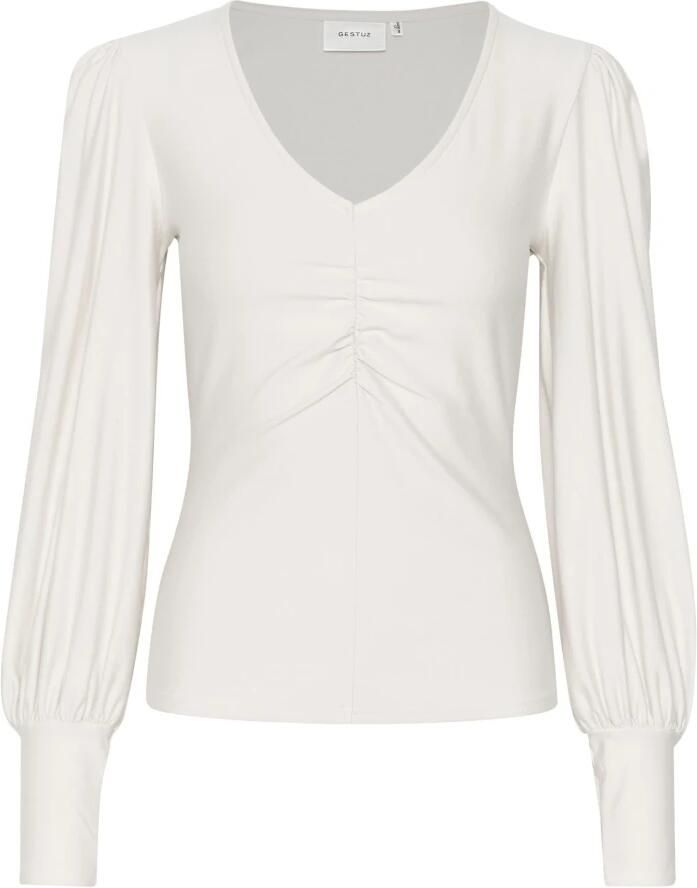 GESTUZ Dames Blouses Rifagz V-neck Blouse Beige - Foto 8