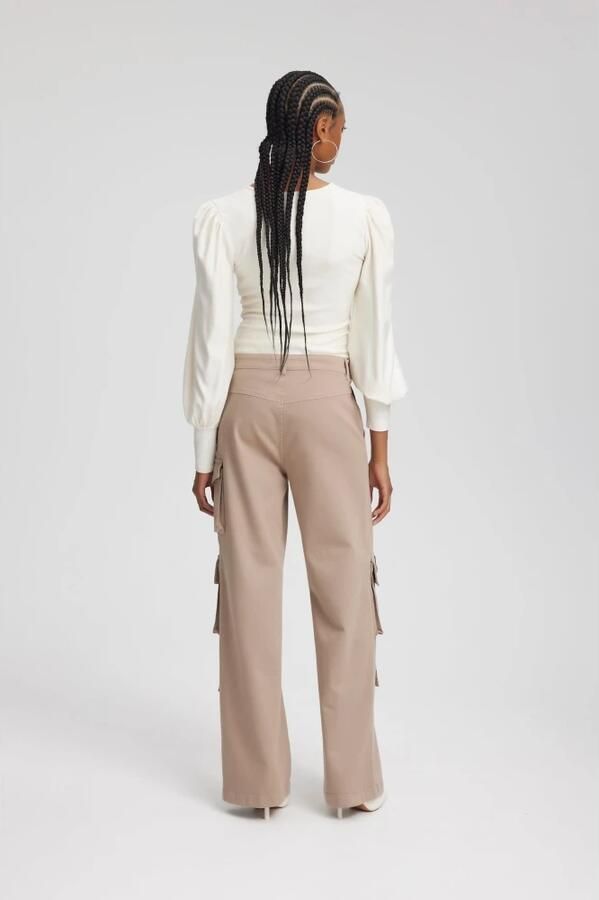 GESTUZ Dames Blouses Rifagz V-neck Blouse Beige - Foto 7