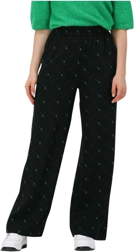 Gestuz Wijde Pijpen Zwarte Broek Hannie Black Dames - Foto 3