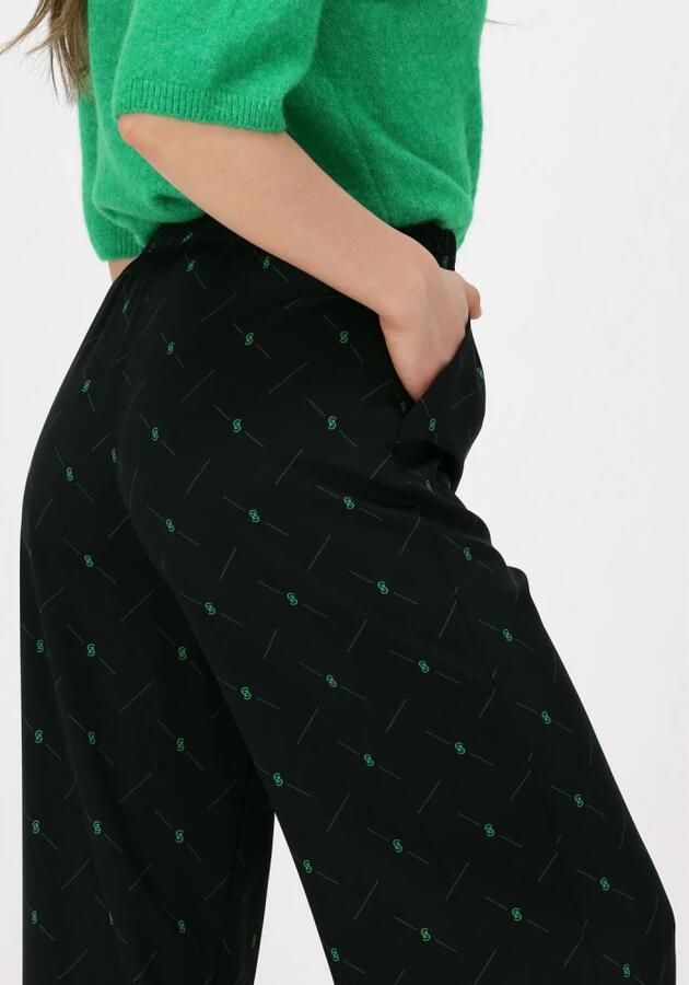 Gestuz Wijde Pijpen Zwarte Broek Hannie Black Dames