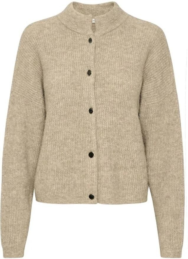 Gestuz Gebreid jack van alpacamix met opstaande kraag model 'Alpha' - Foto 5