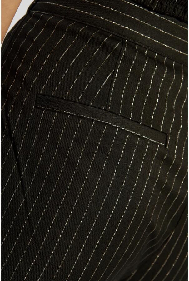 Gestuz Hoge taille flare broek met krijtstreep patroon Black Dames - Foto 7