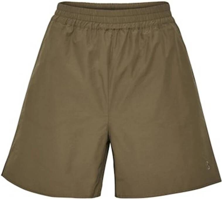 Gestuz Korte shorts met elastische tailleband Groen Dames
