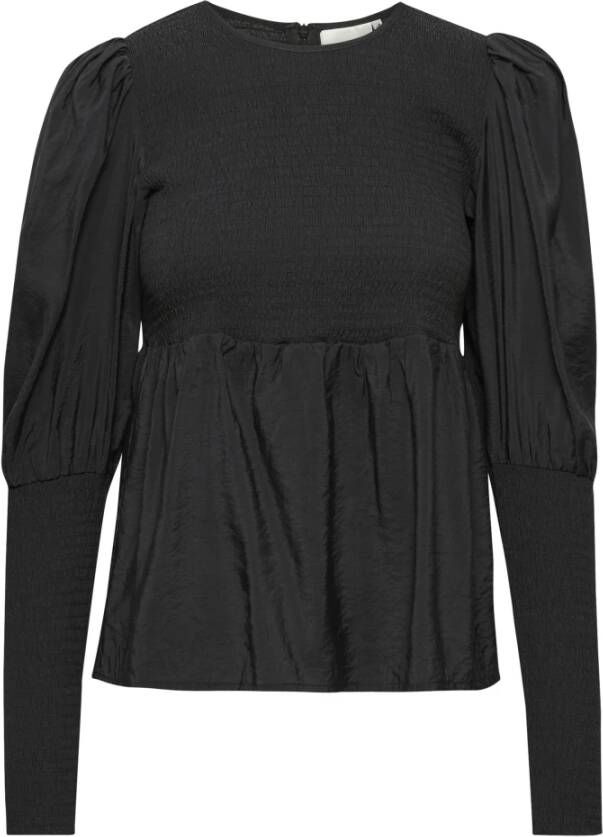 Gestuz MorianaGZ solid blouse Zwart Dames