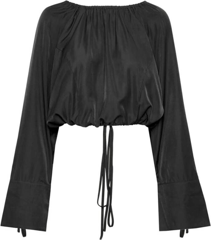 Gestuz Stijlvolle Aicagz Ls Blouse in Zwart Black Dames