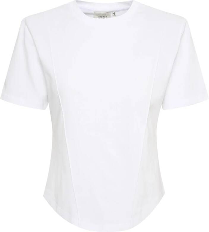 Gestuz Stijlvolle Shilohgz Tee Toppe T-Shirts White Dames