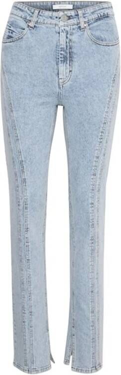 Gestuz Stijlvolle Straight Leg Jeans Blauw Dames